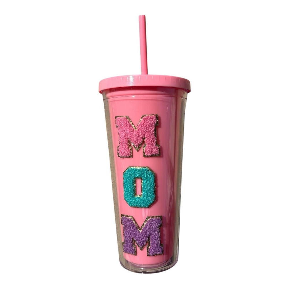 Pink 'MOM' Tumbler Cup